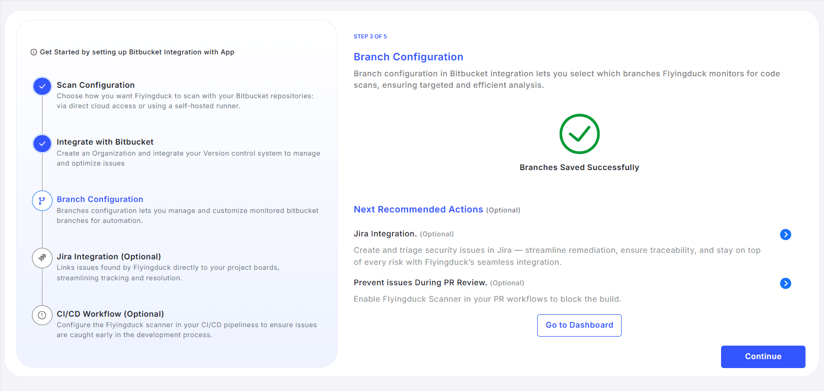 branches config sucess