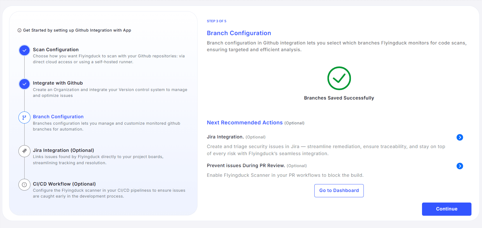 branches config sucess