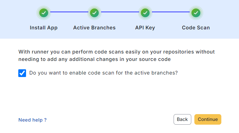 configure buttonon github