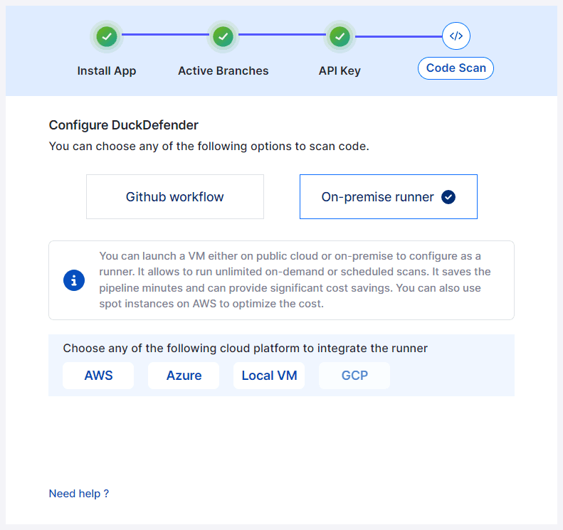 configure buttonon github