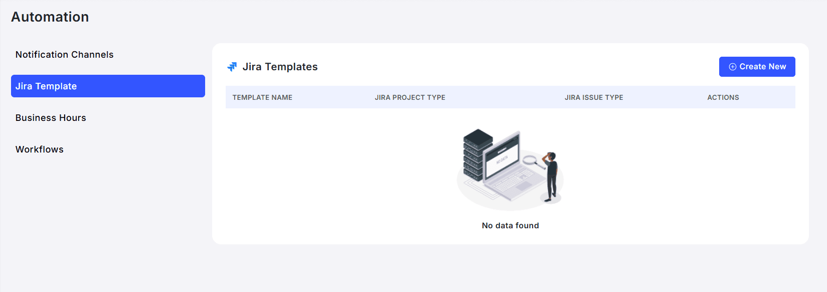 configure jira template