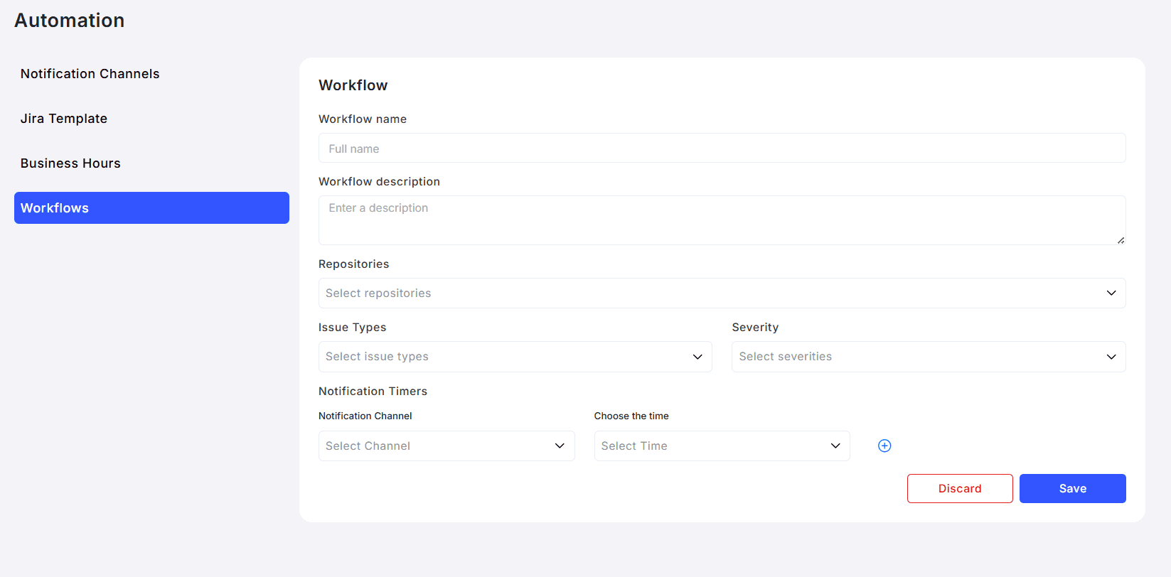 configure workflow